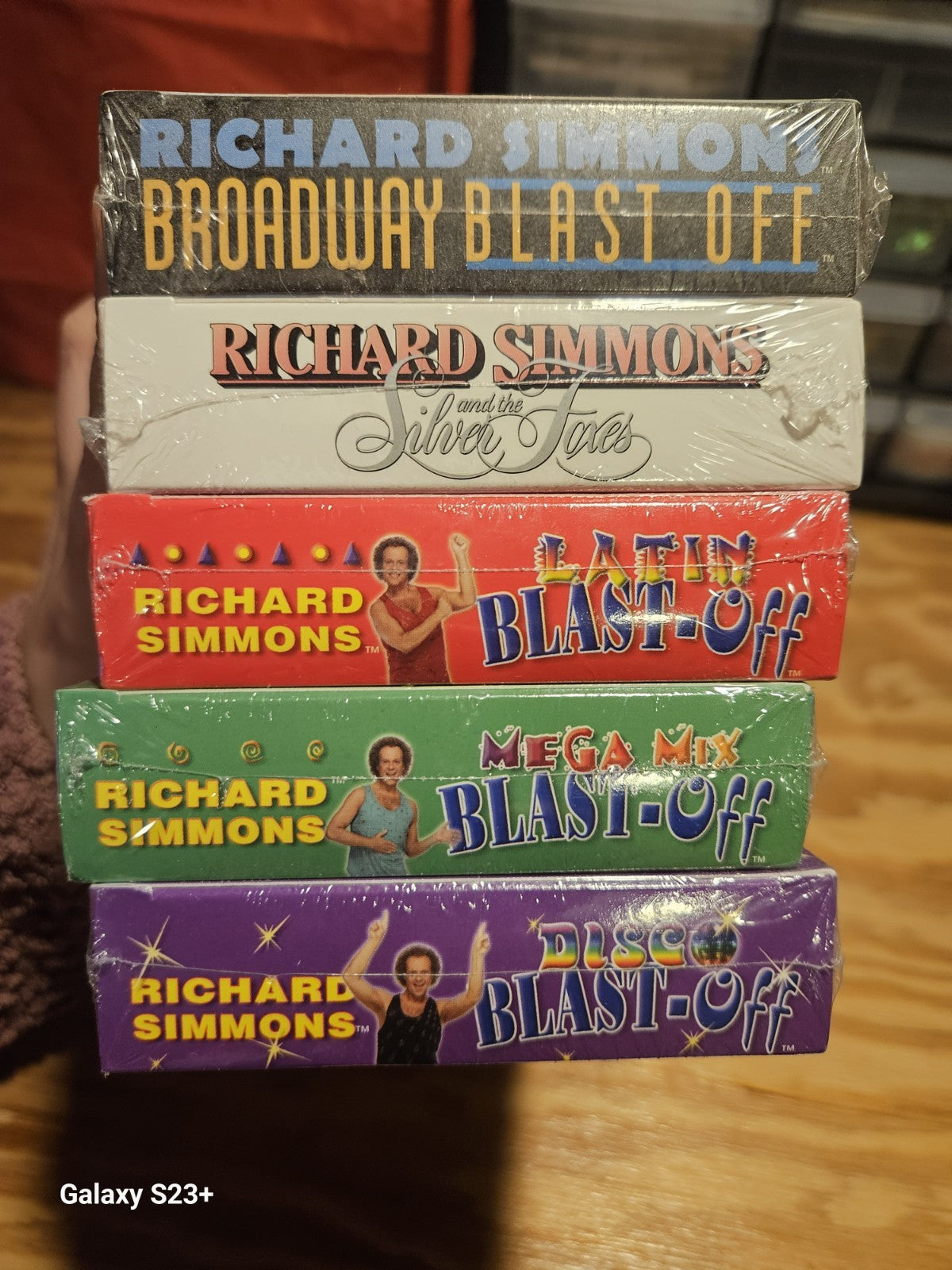 Richard Simmons Latin, Mega Mix, Disco, Broadway Blast Off, Silver Foxes VHS NEW