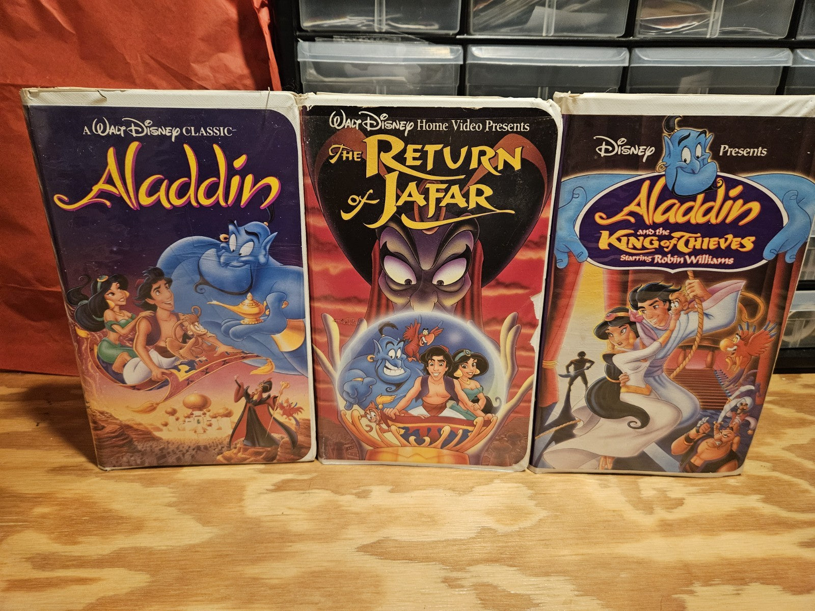 Aladdin VHS Trilogy Orig. Disney Classic The Return Of Jafar King Of Thieves