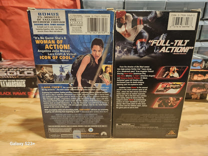 Lara Croft Tomb Raider, Rollerball VHS Angelina Jolie, LL Cool J, Paramount MGM
