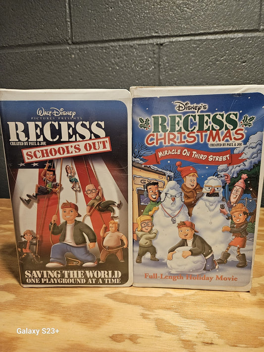 Recess: Schools Out VHS, Recess Christmas VHS