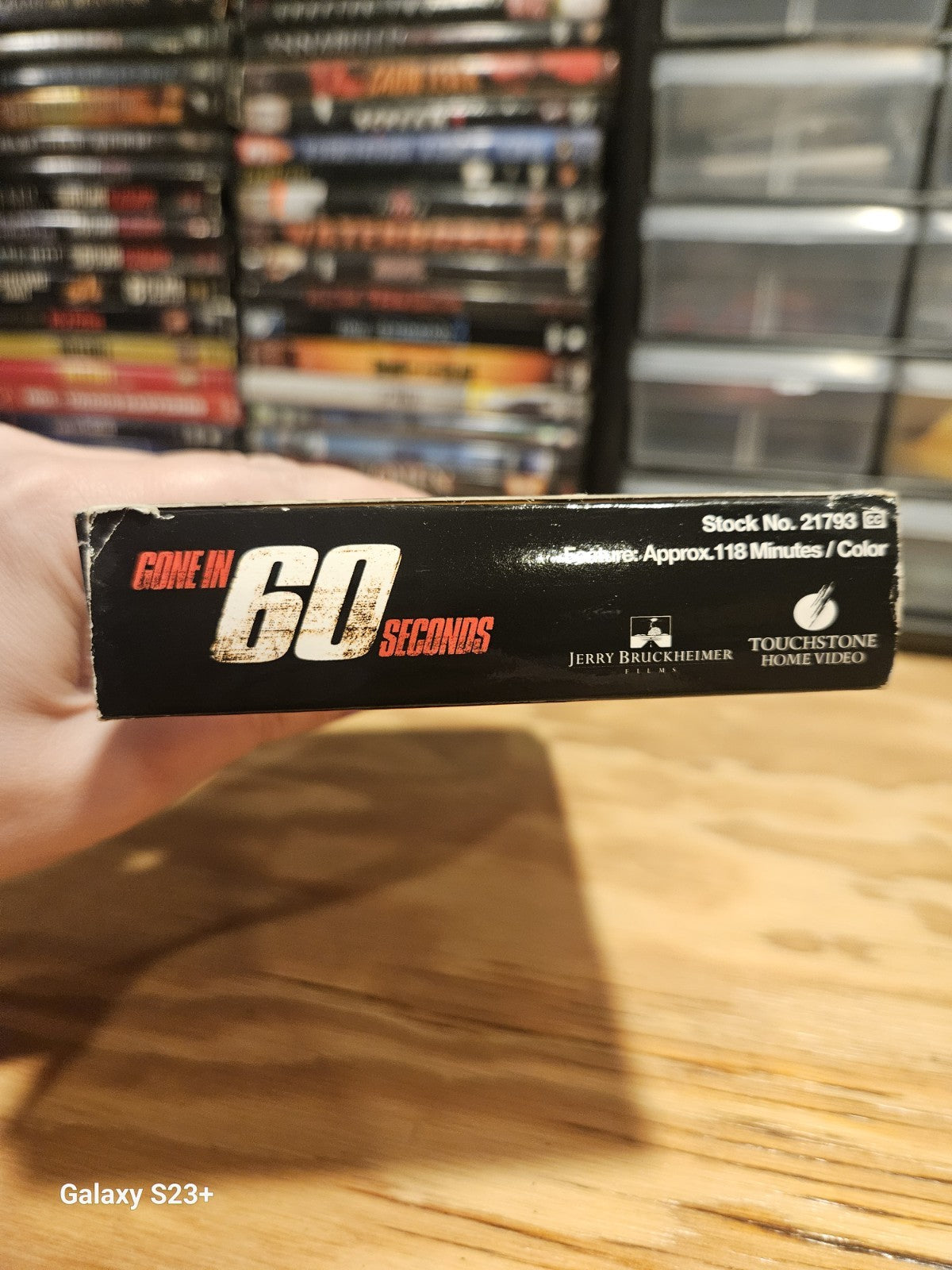 Gone In 60 Seconds VHS Nicolas Cage, Angelina Jolie, Robert Duvall, Touchstone