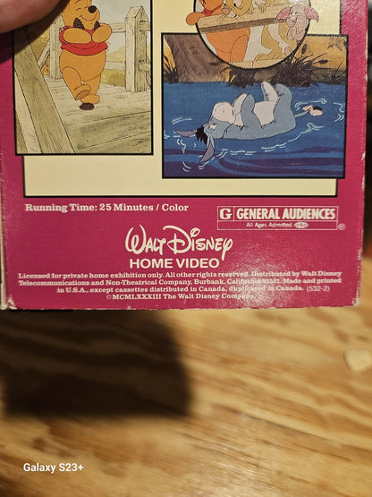 Vintage Winnie The Pooh VHS Set - The Blustery Day + A Day For Eeyore, Disney