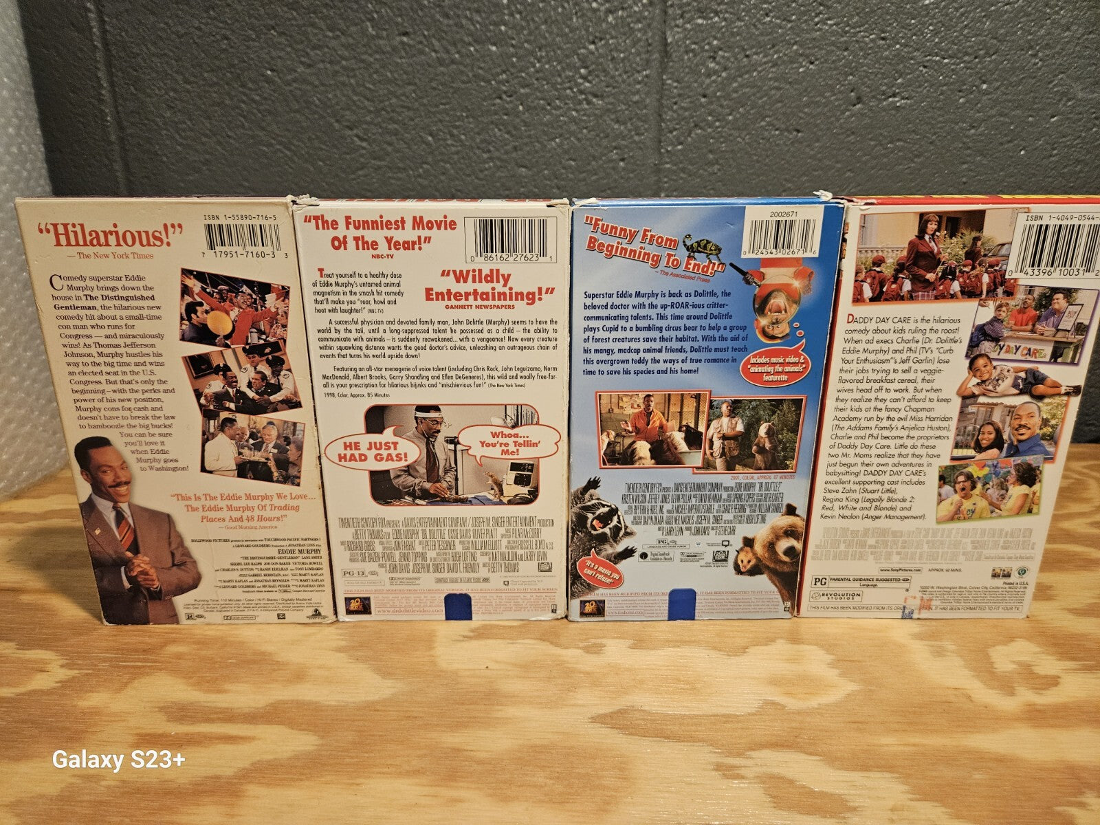 Eddie Murphy VHS Dr. Dolittle, Daddy Daycare, Trading Places Vampire In Brooklyn