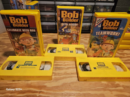 Bob The Builder VHS, Huge Lot 17 VHS, Rare, Kids, HiT Entertainment,  NAHB 