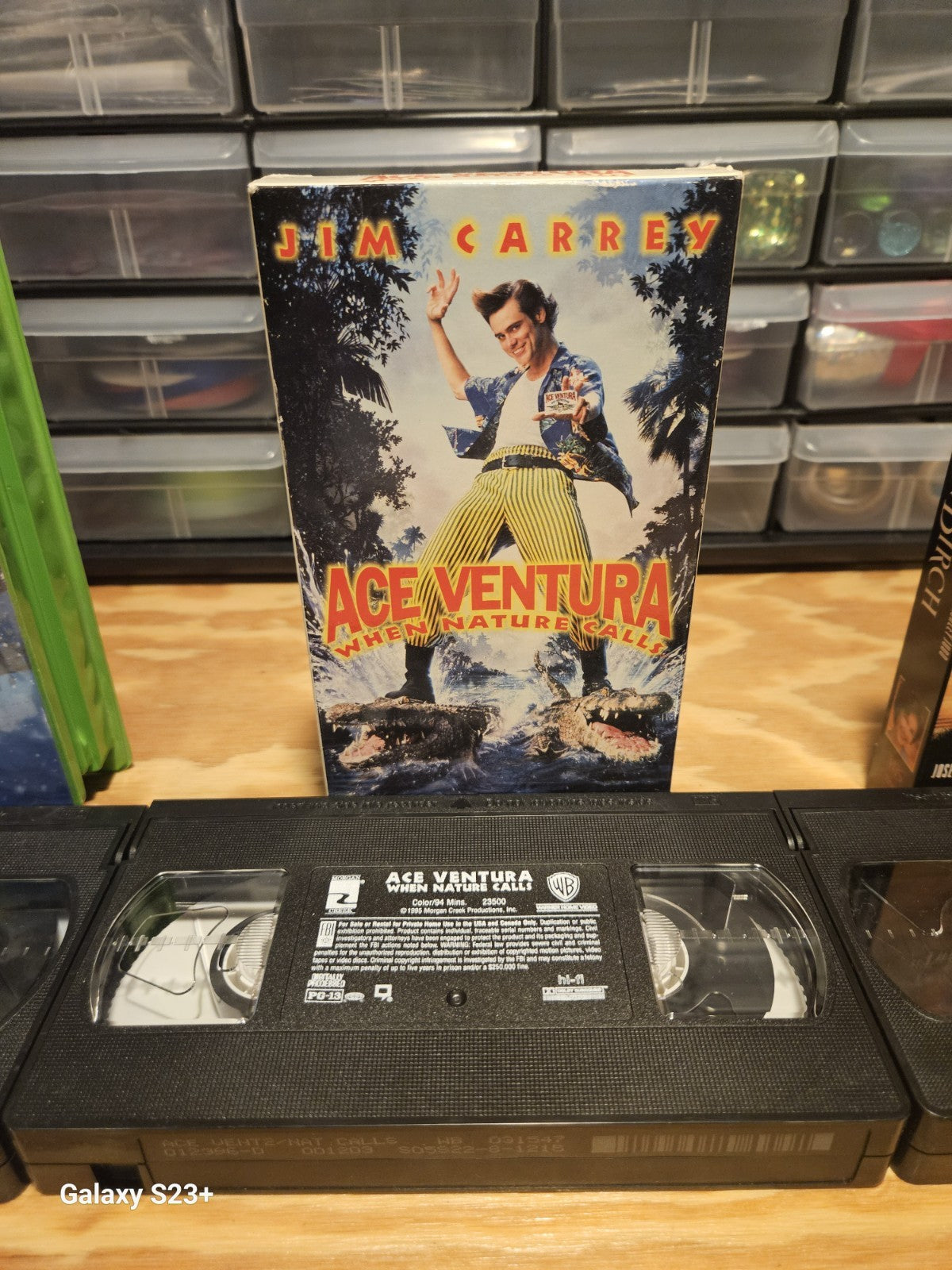 Jim Carey VHS Lot Mask, Liar Liar, Bruce, Ace Ventura, Grinch New Line Universal