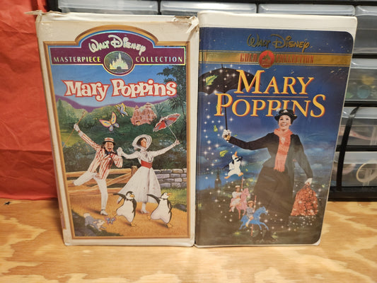 Walt Disney Mary Poppins VHS Set Masterpiece and Gold Collection Clamshell