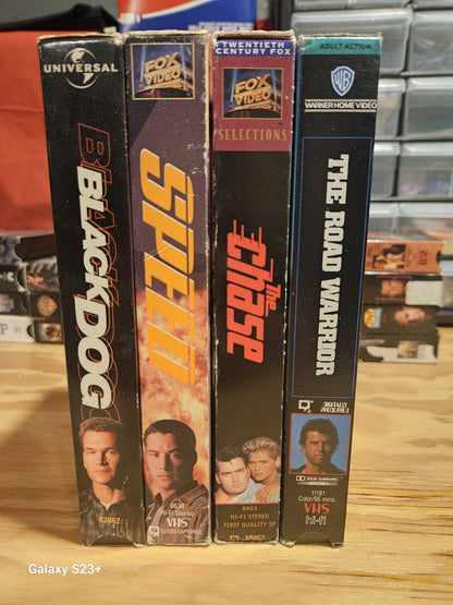 Road Action VHS - Road Warrior Chase Speed Black Dog 20th Century Fox Universal