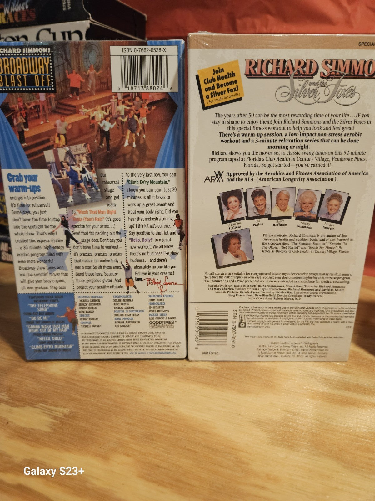 Richard Simmons Latin, Mega Mix, Disco, Broadway Blast Off, Silver Foxes VHS NEW