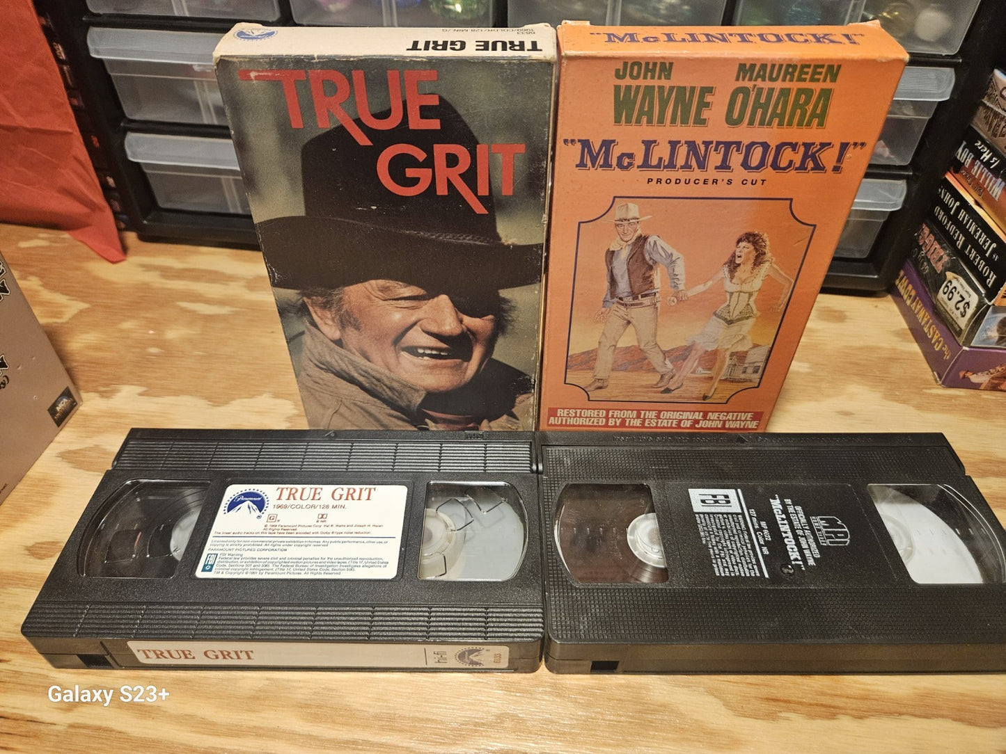 John Wayne VHS Lot Big Jake True Grit Rio Bravo Fox MCA MPI Warner Paramount 