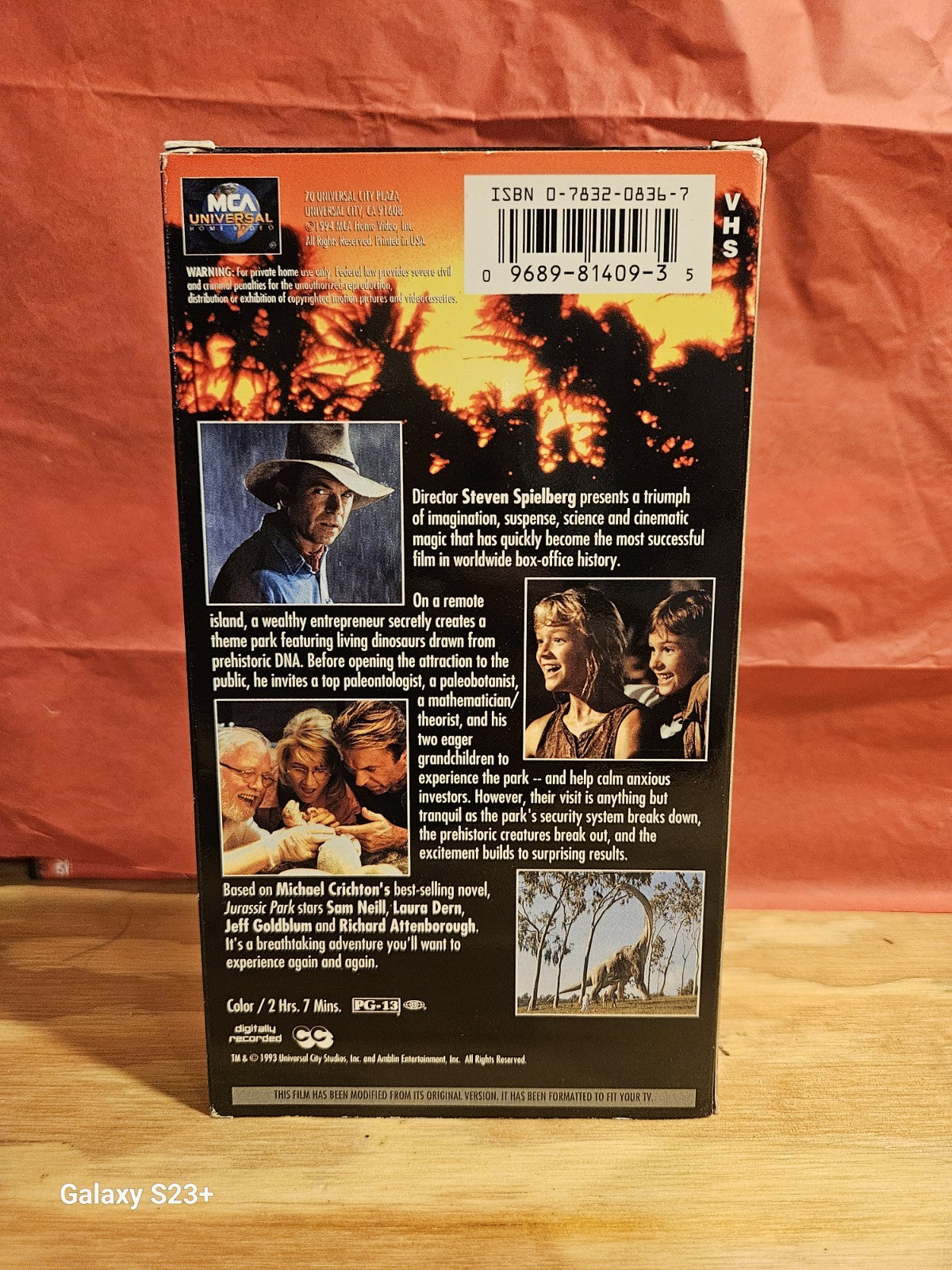 Jurassic Park VHS Tape