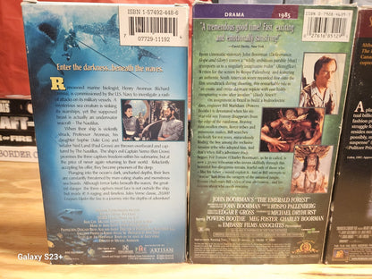 Action VHS 20000 Leagues Emerald Forest, Edge, Hunted MGM 20th Century Paramount