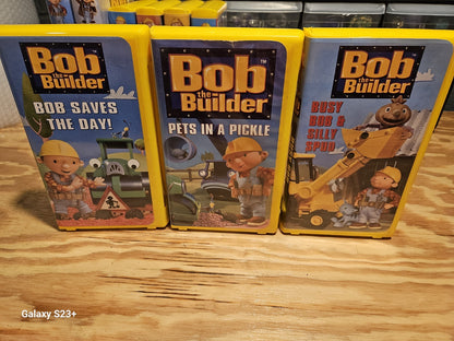 Bob The Builder VHS, Huge Lot 17 VHS, Rare, Kids, HiT Entertainment,  NAHB 