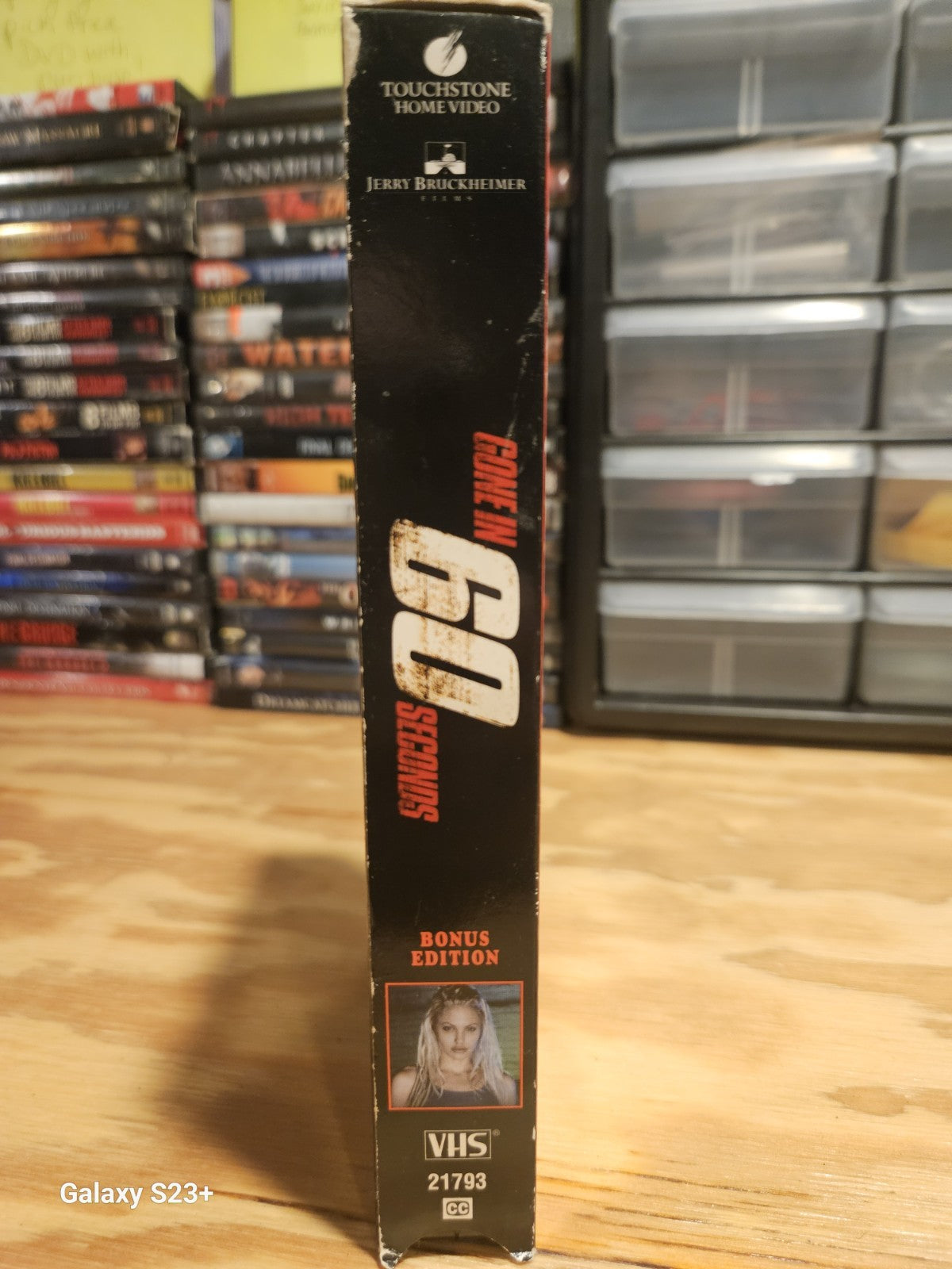 Gone In 60 Seconds VHS Nicolas Cage, Angelina Jolie, Robert Duvall, Touchstone