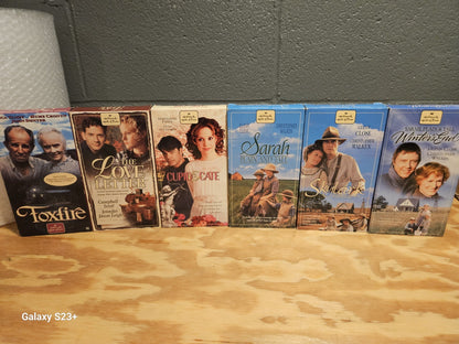 Hallmark VHS Set of 6 - Foxfire, Live Letter, Cupid & Cate, Sarah Plain and Tall