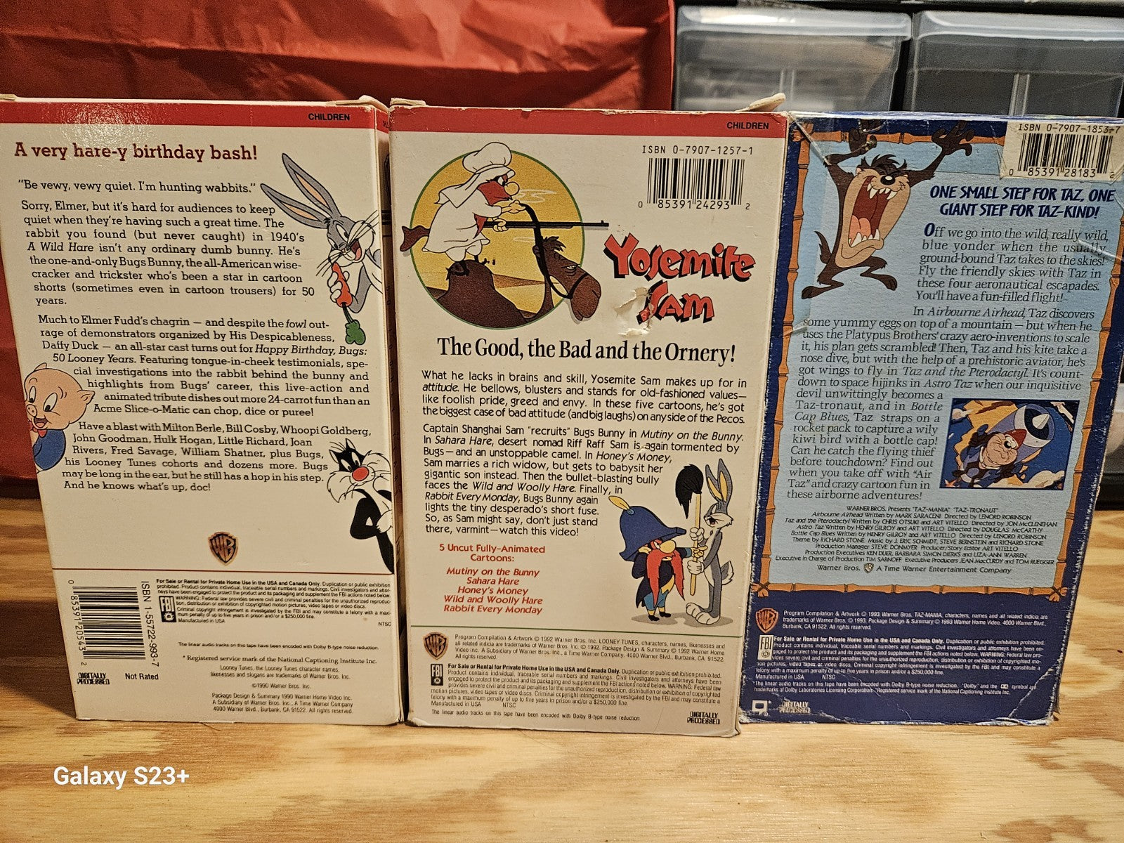 Looney Tunes VHS Lot Bugs Bunny, Taz Sylvester, Tweety, Halloween, Warner Bros