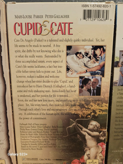 Hallmark VHS Set of 6 - Foxfire, Live Letter, Cupid & Cate, Sarah Plain and Tall