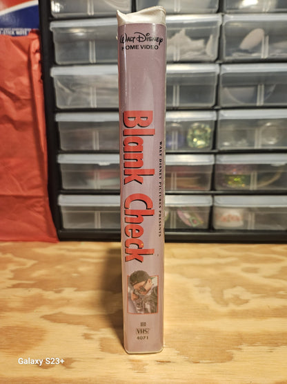 Blank Check VHS Disney, Brian Bonsall, Karen Duffy. Family/Kids movie