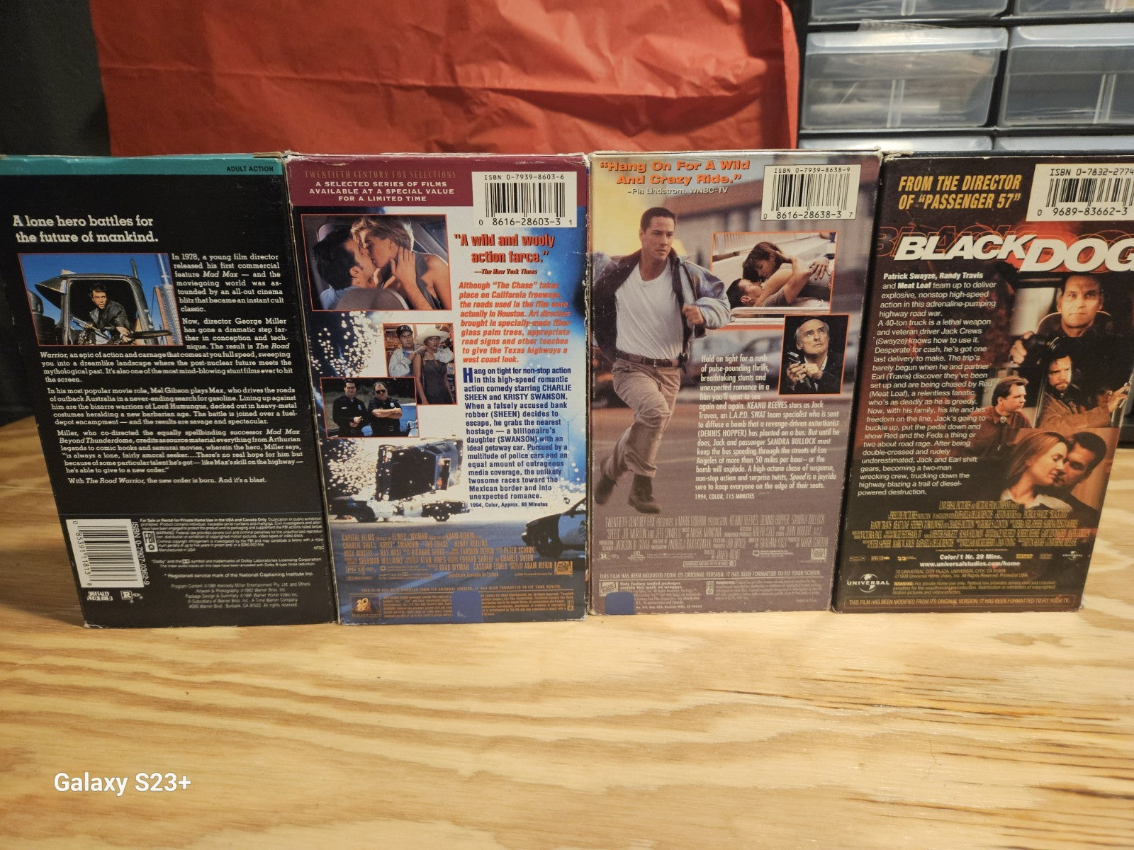 Road Action VHS - Road Warrior Chase Speed Black Dog 20th Century Fox Universal