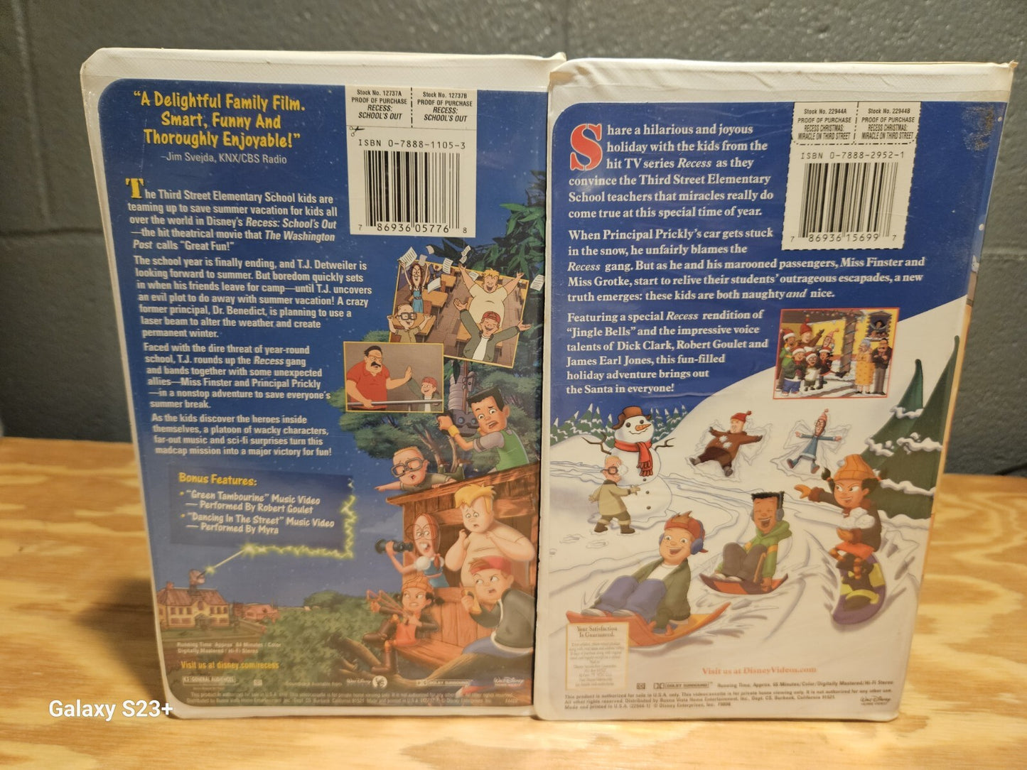 Recess: Schools Out VHS, Recess Christmas VHS
