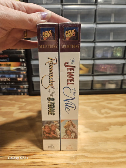 Romancing the Stone & Jewel of the Nile VHS,  Factory Sealed, 20th Century Fox