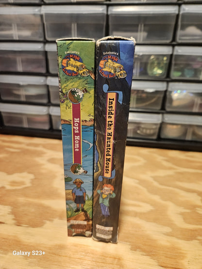 Magic School Bus VHS Lot - Busasaurus, Web, Haunted House, Hops Home, Scholastic