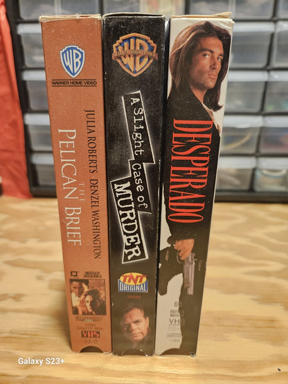 Desperado Case Of Murder Pelican Brief VHS Columbia TNT Warner Banderas Roberts