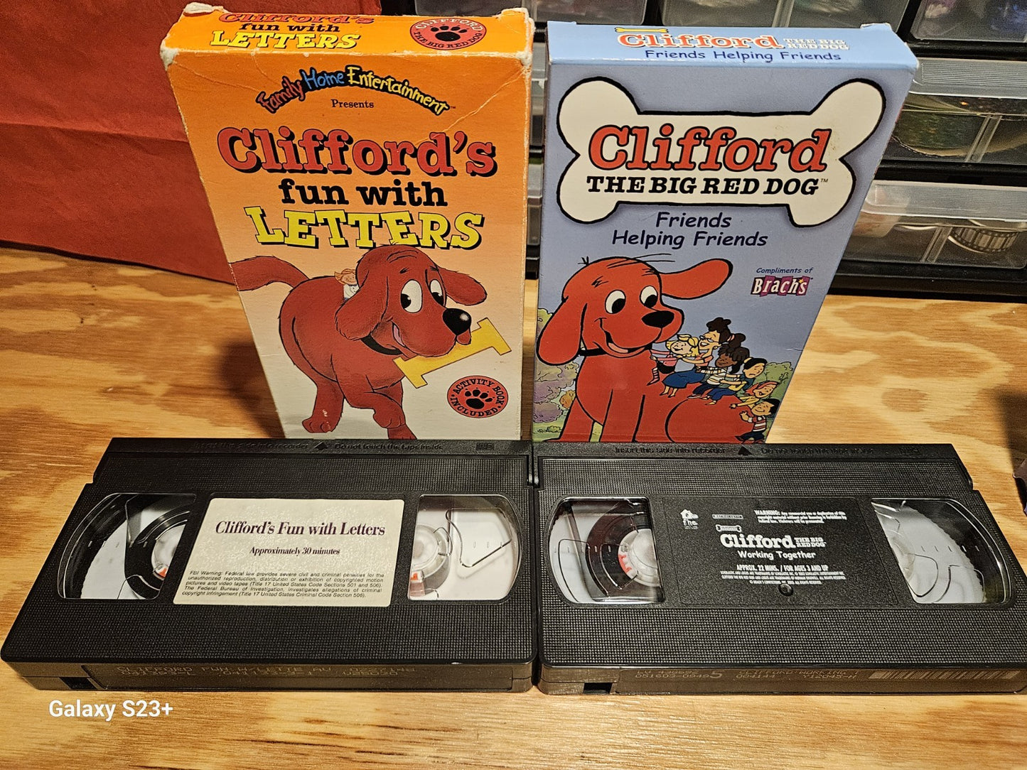 Clifford The Big Red Dog VHS Lot - Letters, Friends, Everyone, F.H.E, Scholastic