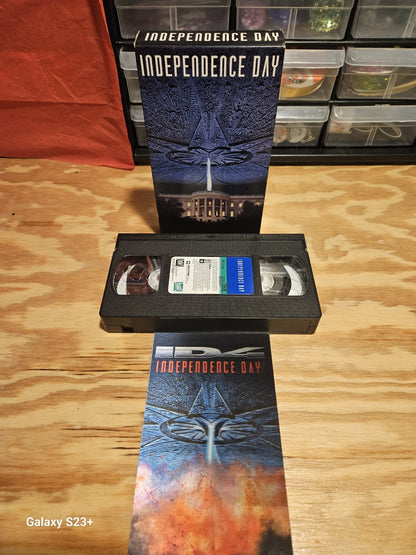 Independence Day VHS 1996 Will Smith Goldblum 20th Century Fox Lenticular Insert
