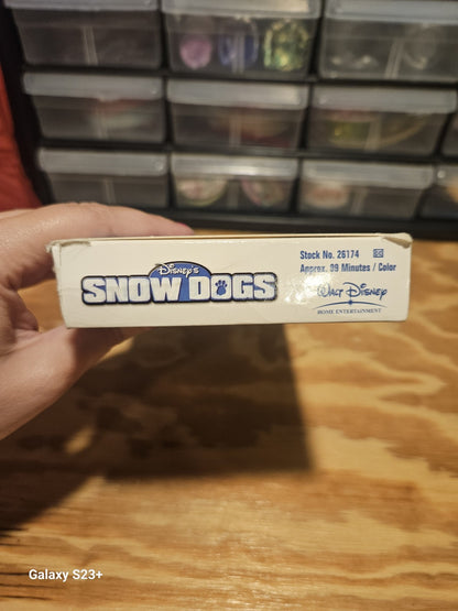 Snow Dogs VHS Disney, Cuba Gooding Jr., James Coburn, Kids family action movie