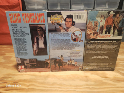 Western VHS Lot 14 Tapes Wild West, Jeremiah Johnson, Willie Boy, CBS MGM Alpha