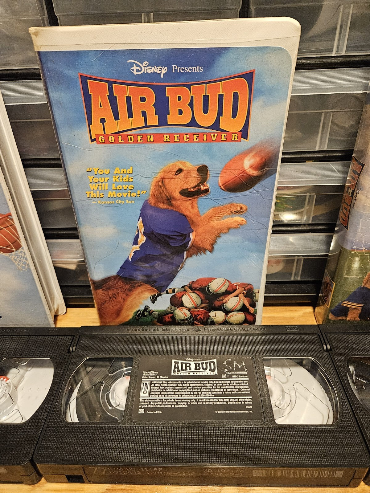 Disney Air Bud 1, 2, 3, 5 VHS Set - Golden Receiver, World Pup, Spikes Back Dog