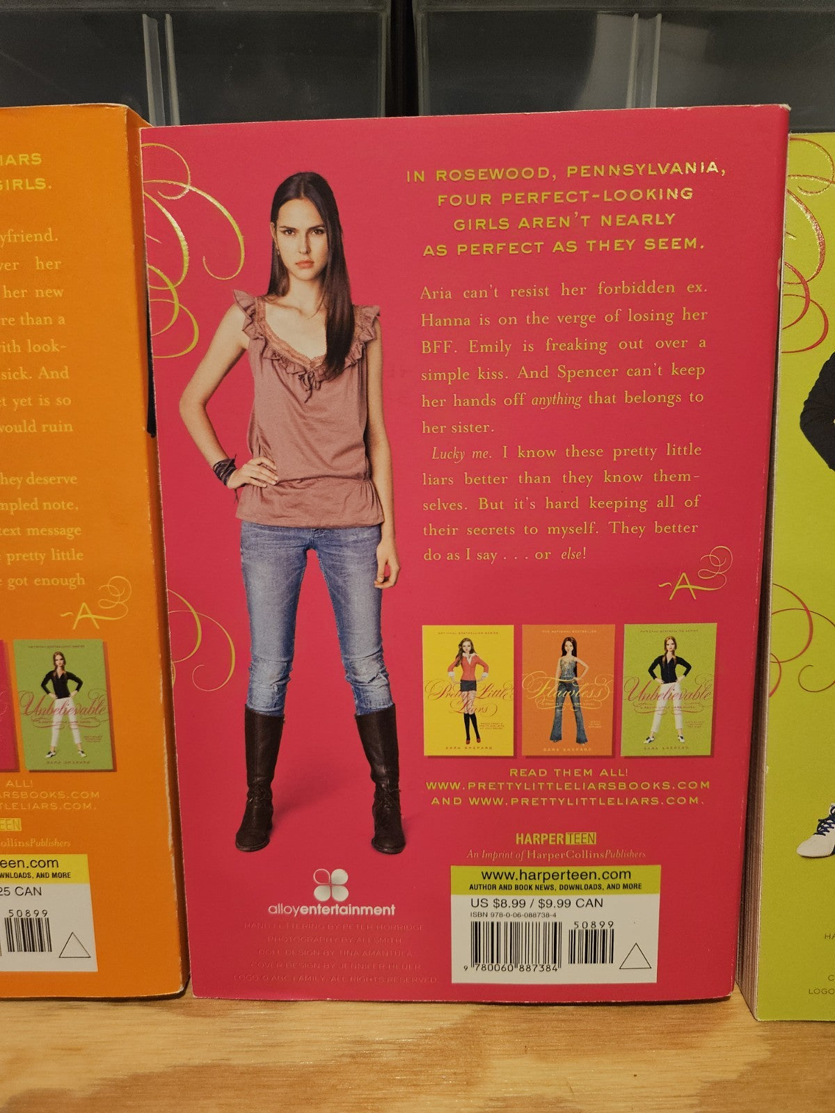 Pretty Little Liars 4 Book Box Set Sara Shepard Paperback Harper Teen ABC