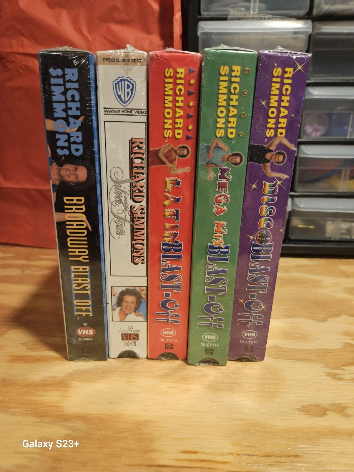 Richard Simmons Latin, Mega Mix, Disco, Broadway Blast Off, Silver Foxes VHS NEW