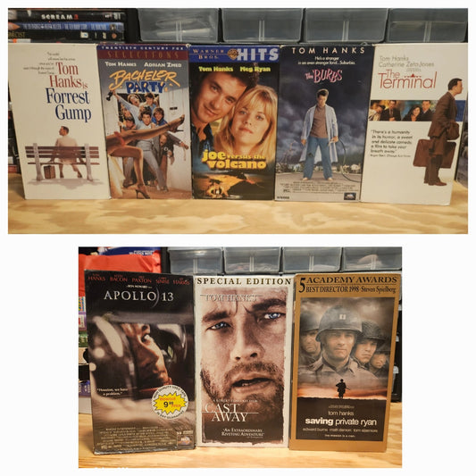Tom Hanks 8 VHS Lot Bachelor Burbs Terminal Volcano Gump 20th Century Universal 