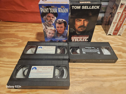 Western VHS Lot Lonesome Dove Young Guns Warner Bros MGM Vestron Orion Tristar 