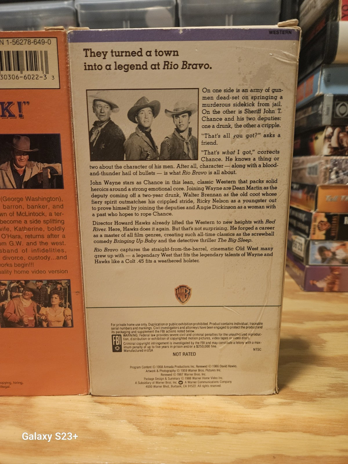 John Wayne VHS Lot Big Jake True Grit Rio Bravo Fox MCA MPI Warner Paramount 