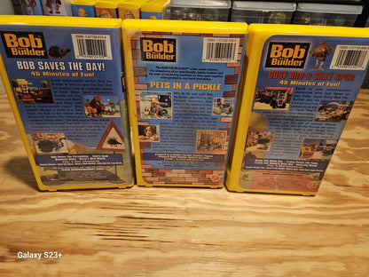 Bob The Builder VHS, Huge Lot 17 VHS, Rare, Kids, HiT Entertainment,  NAHB 
