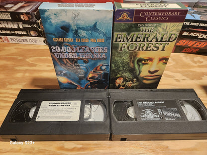 Action VHS 20000 Leagues Emerald Forest, Edge, Hunted MGM 20th Century Paramount