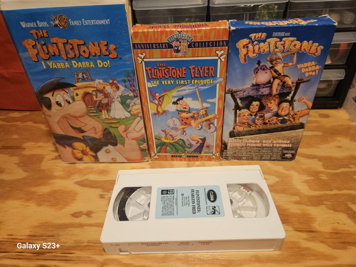 Flintstones VHS Lot Yabba Dabba Do, Flyer, Fearless Fred, Hanna Barbera MCA WB