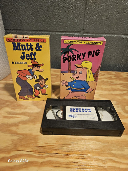 Cartoon Classics VHS 1991 - Porky Pig, Mutt & Jeff