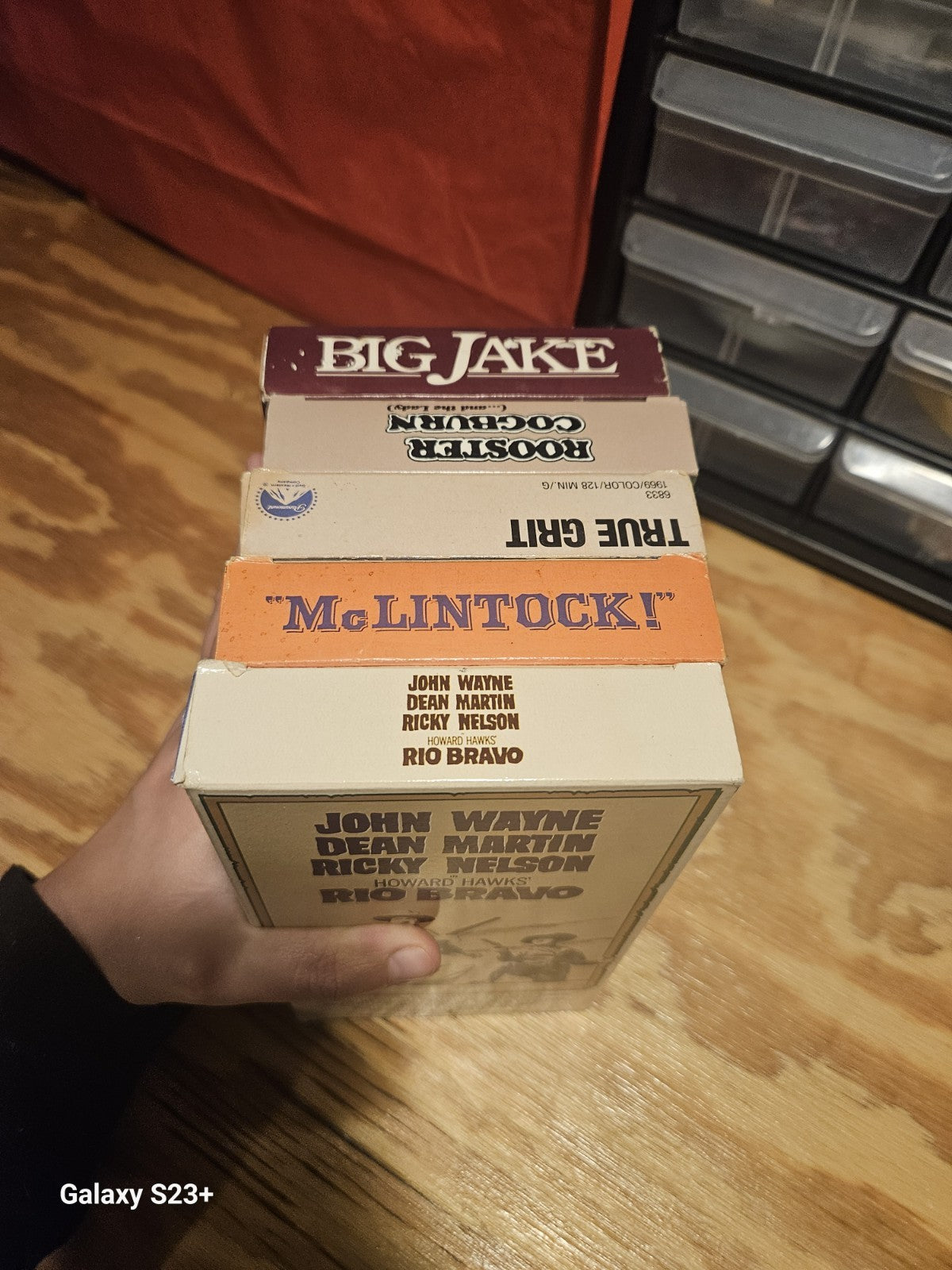 John Wayne VHS Lot Big Jake True Grit Rio Bravo Fox MCA MPI Warner Paramount 