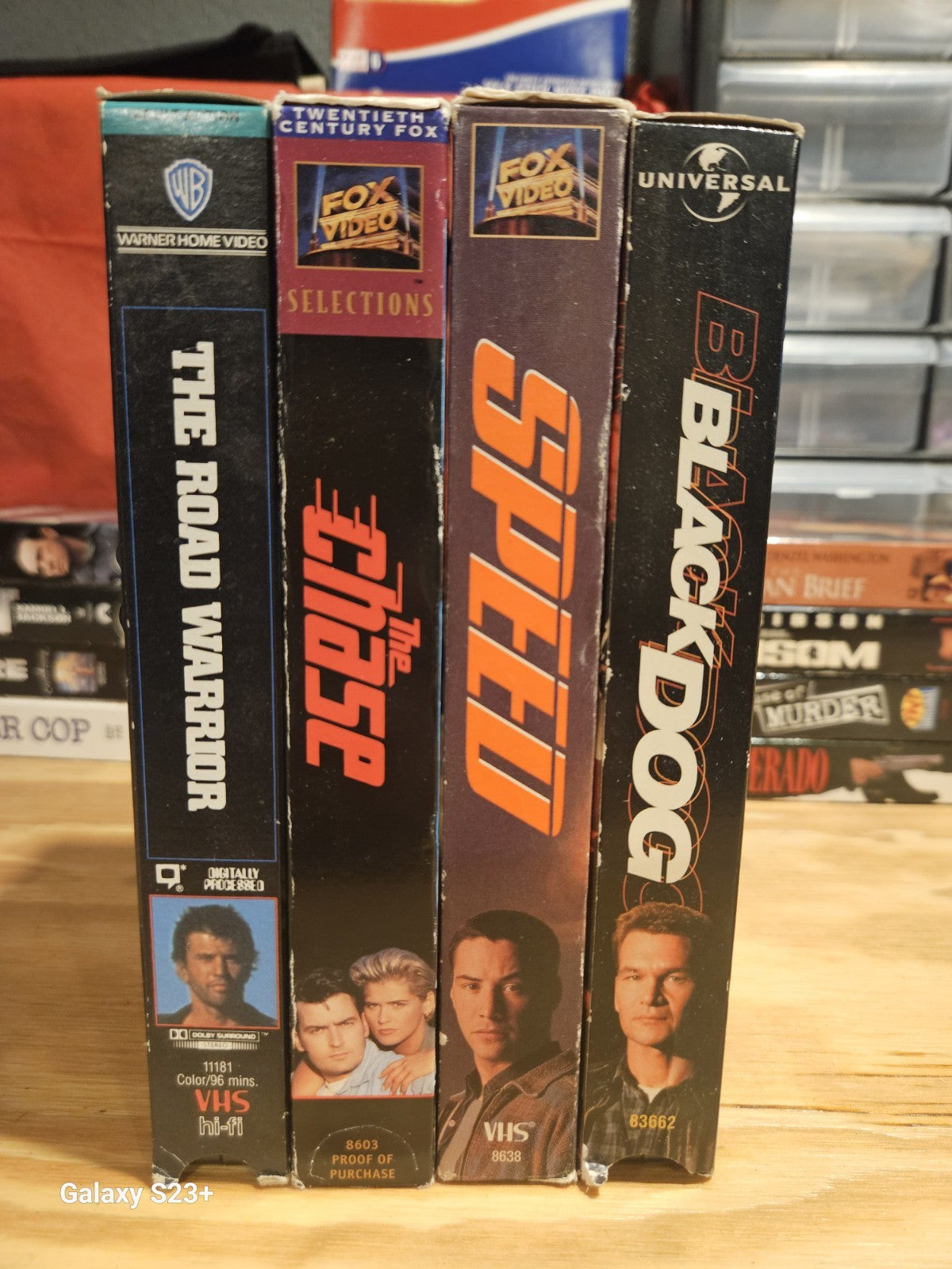 Road Action VHS - Road Warrior Chase Speed Black Dog 20th Century Fox Universal