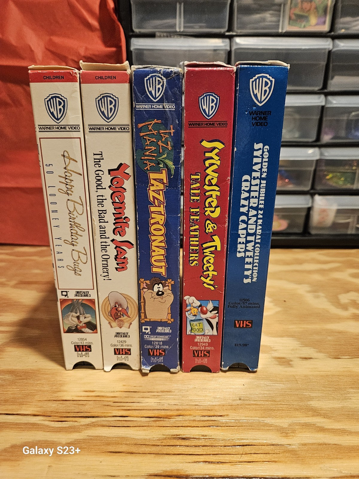 Looney Tunes VHS Lot Bugs Bunny, Taz Sylvester, Tweety, Halloween, Warner Bros