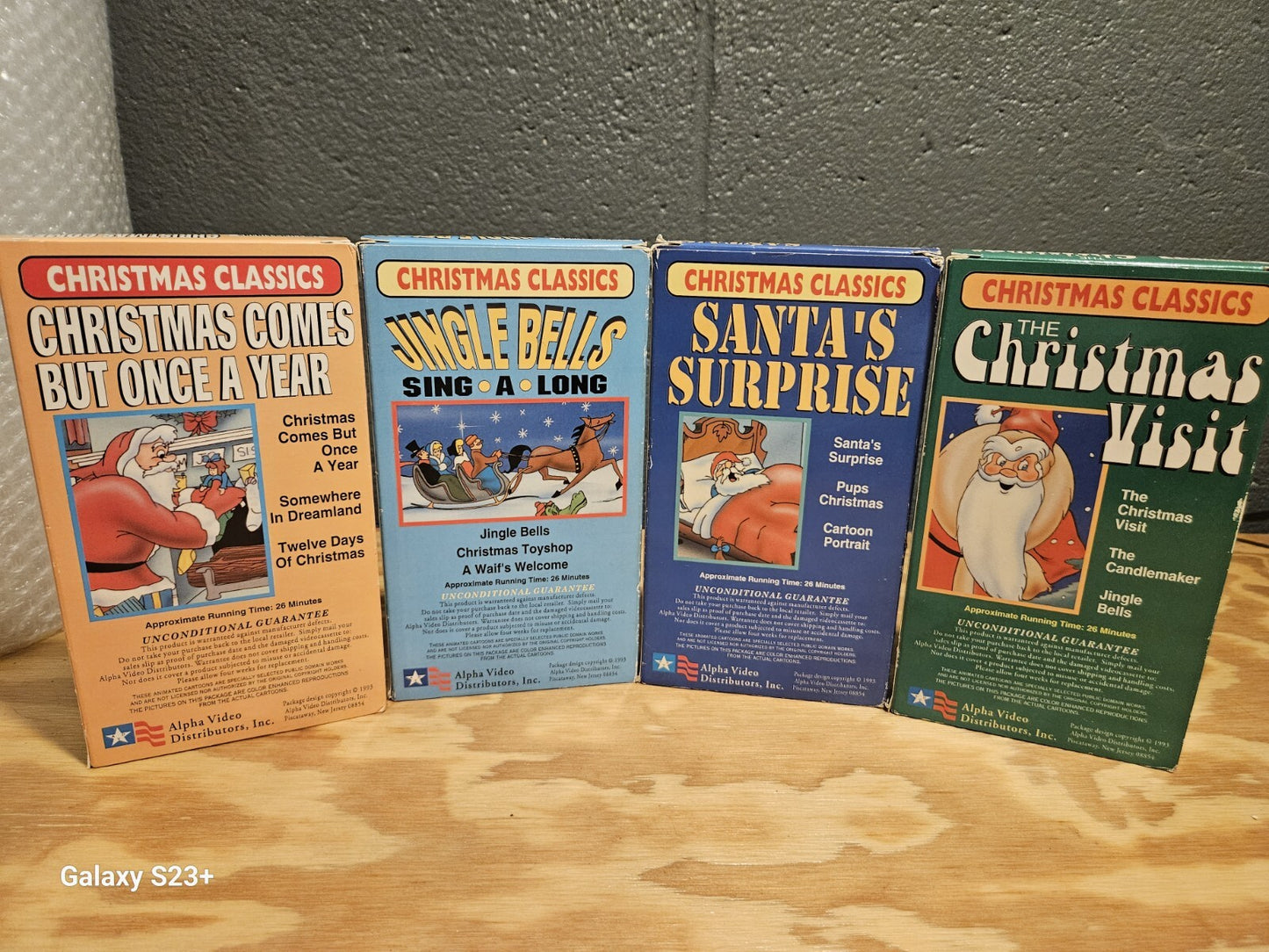 Christmas Classics Series VHS Alpha Video Distributors. Santa, Jingle Bells