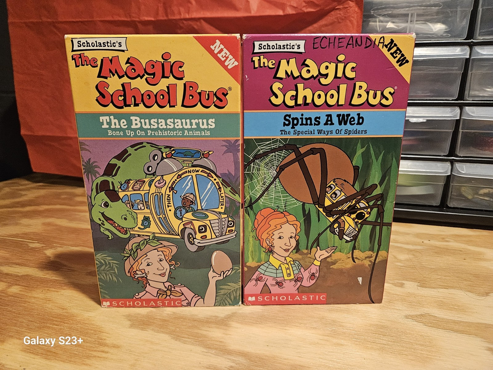 Magic School Bus VHS Lot - Busasaurus, Web, Haunted House, Hops Home, Scholastic