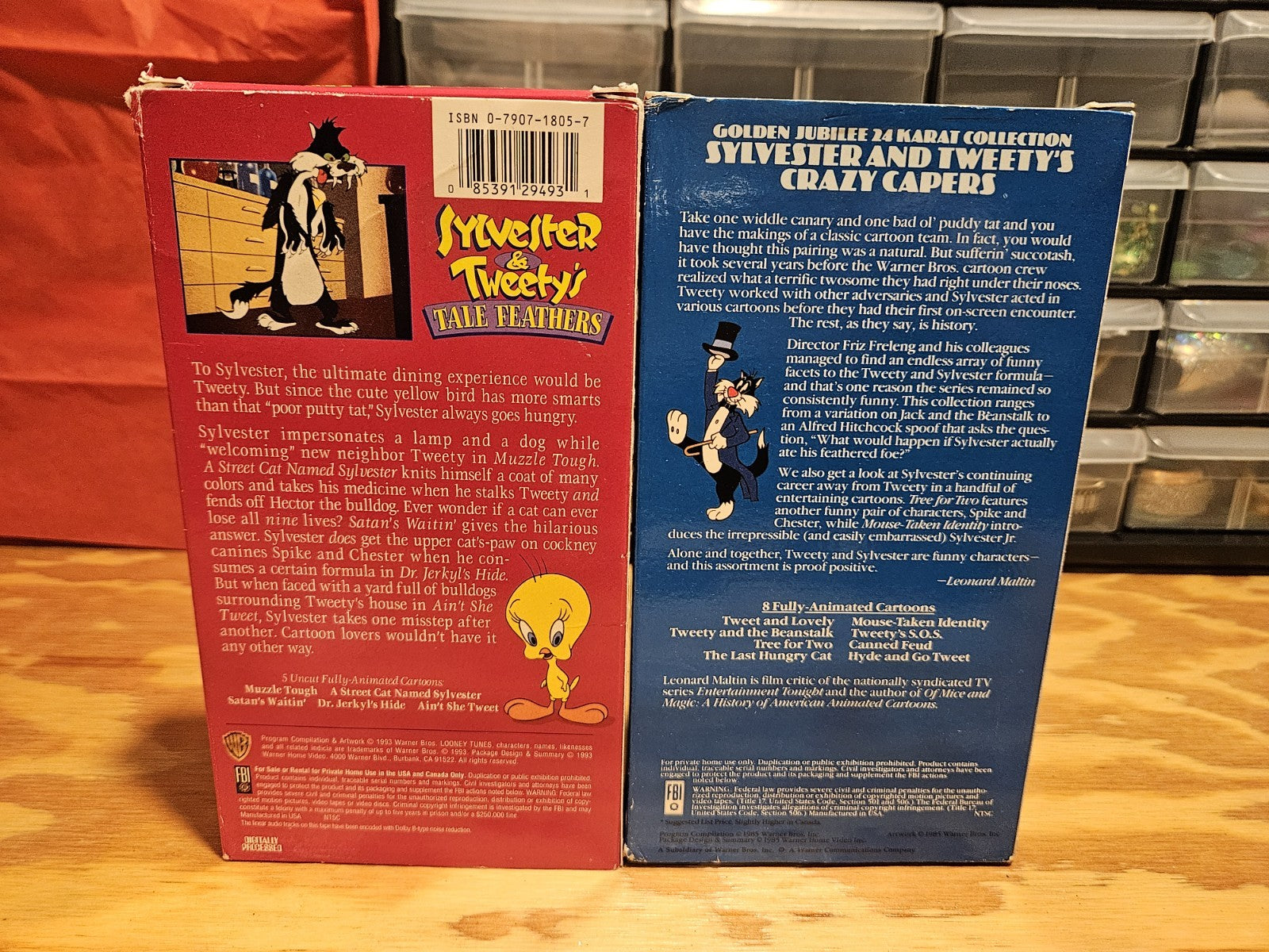 Looney Tunes VHS Lot Bugs Bunny, Taz Sylvester, Tweety, Halloween, Warner Bros