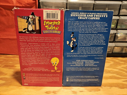 Looney Tunes VHS Lot Bugs Bunny, Taz Sylvester, Tweety, Halloween, Warner Bros