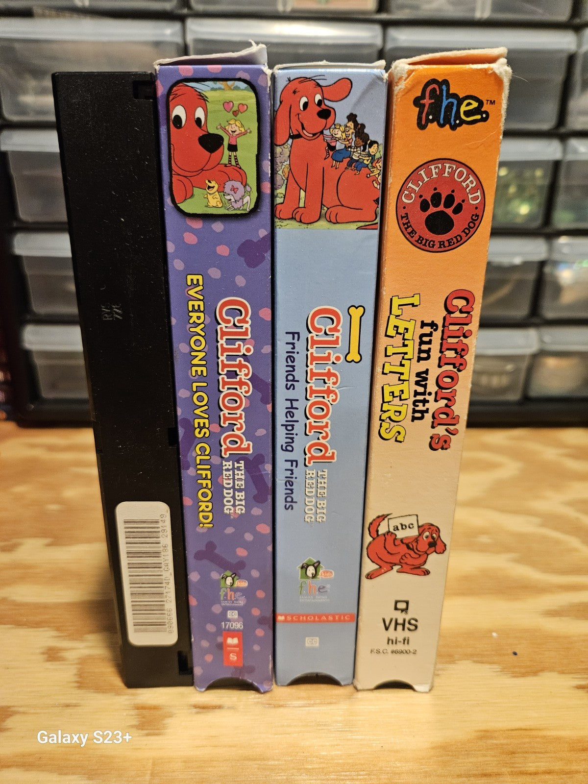 Clifford The Big Red Dog VHS Lot - Letters, Friends, Everyone, F.H.E, Scholastic