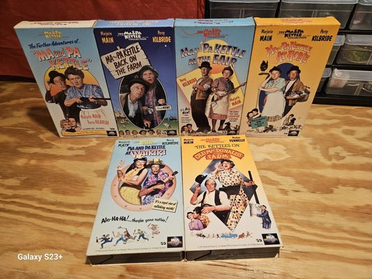 Ma And Pa Kettle VHS Lot Fair, Old Macdonald Farm, Waikiki, Home, MCA Universal