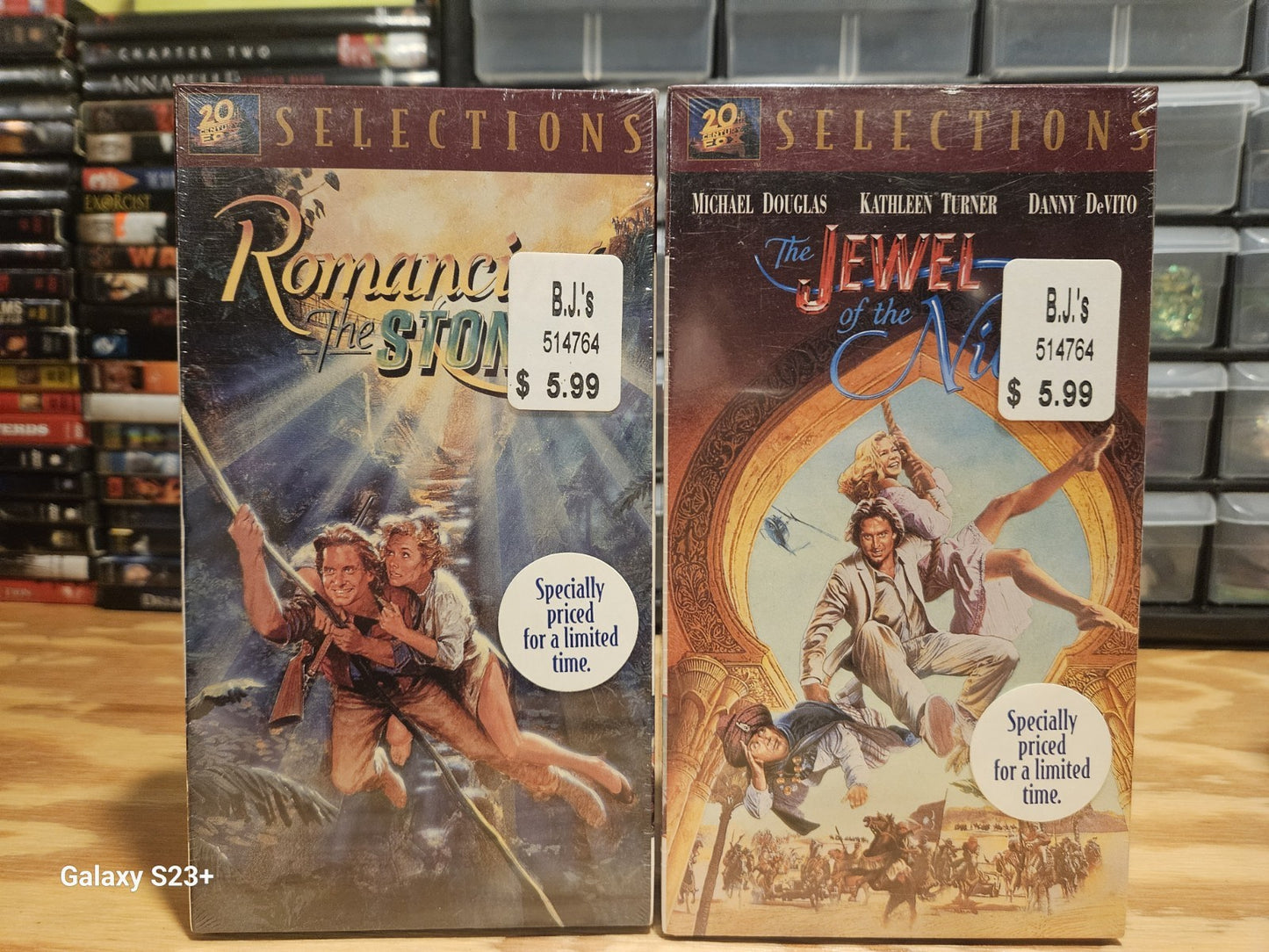 Romancing the Stone & Jewel of the Nile VHS,  Factory Sealed, 20th Century Fox